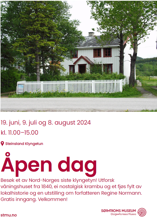 Plakat for Åpen dag på Steinsland