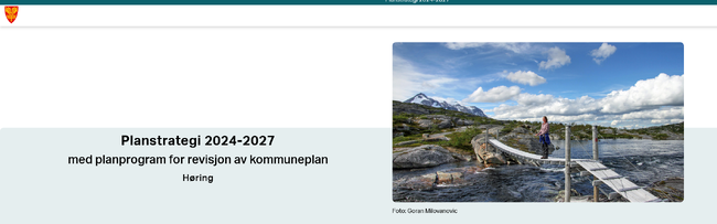 Høringsutkast planstrategi 2024-2027