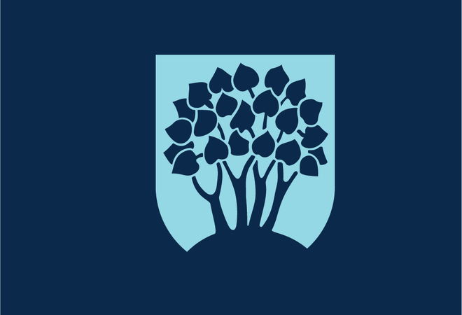 De fire trær - kommunevåpenet for Farsund kommune