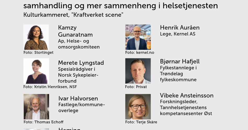 Program og bilder av deltakere til arrangement 15 august