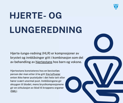 Illustrasjon av hjerte- og lungeredning