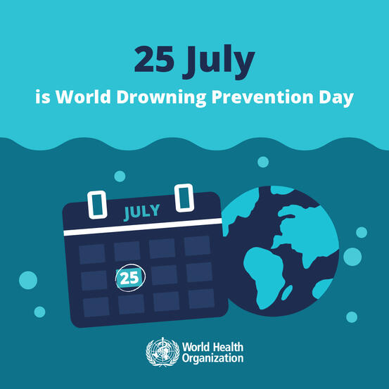 Illustrasjon fra WHO "world drowning prevention day"