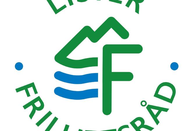 logo som viser teksten Lister Friluftsråd