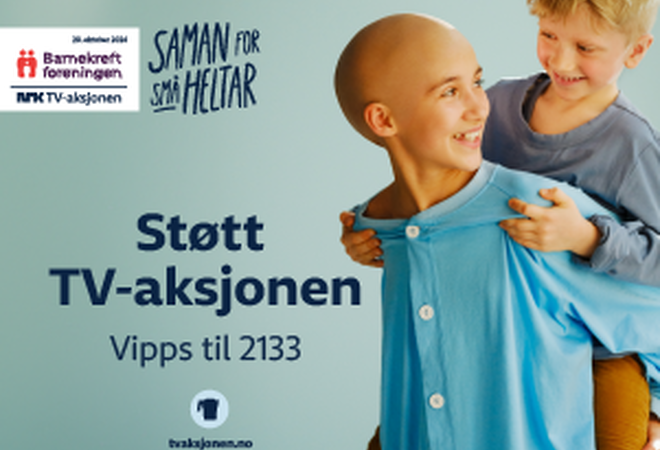 støtt tv aksjonen, vipps til 2133