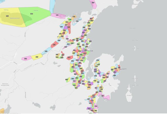 Nye rodekart for Harstad kommune