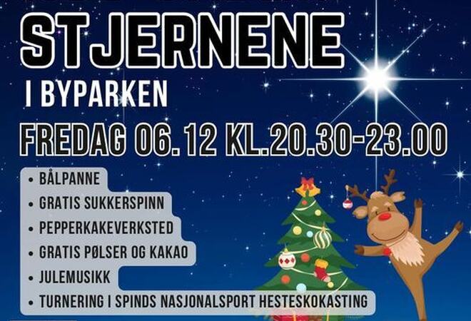 Blå bakgrunn med juleting på