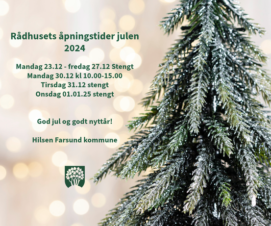 Bildet illustrerer granbar med lys i bakgrunnen. Teksten på bildet er samme som i artikkelen