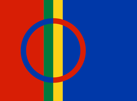 bildet av samisk flagg