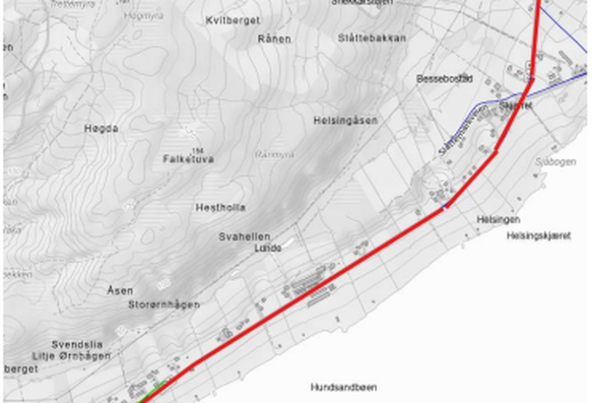 Fornying vannledning Lundenes - Høttaberget