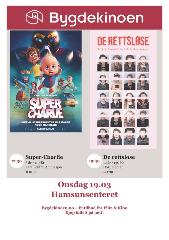 Plakat Bygdekino mars 2025