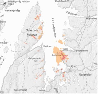 Illustrasjon - varsel om nedetid - kart