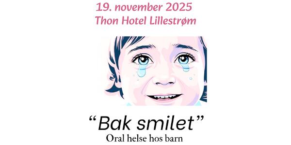 Ei jente som smiler men har tårer i øyene