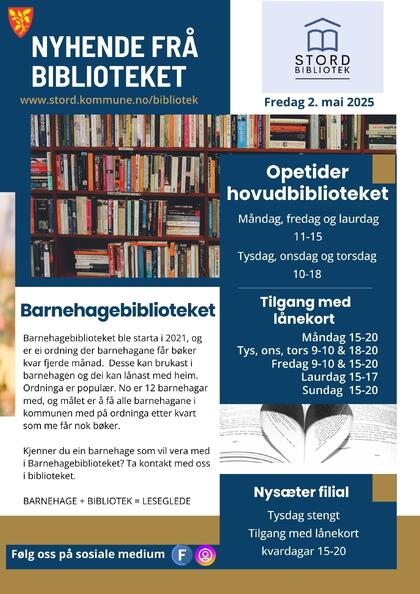 Nyhendebrev for mai side 1 av 2