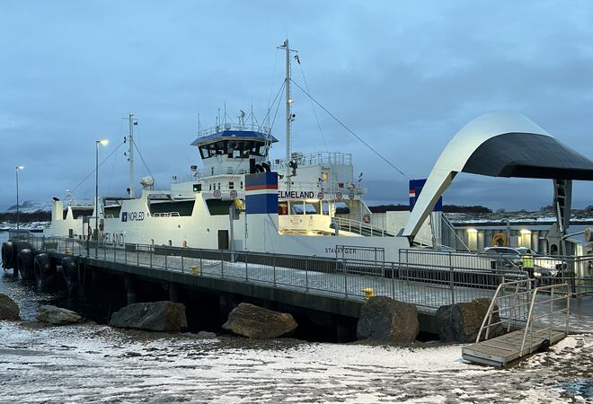 Ferge på Flostad