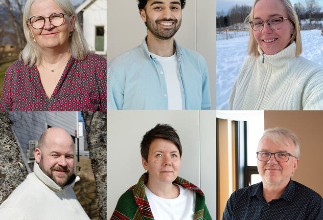 Elin Eidsvik, Namo Salih, Toril Finvik, Per Elling Braseth-Ellingsen, Silvia Ellingsen og Arne André Solvang