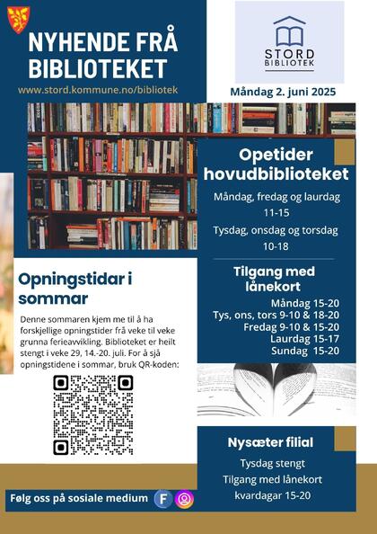 Nyhendebrev for Juni (side 1 av 2)