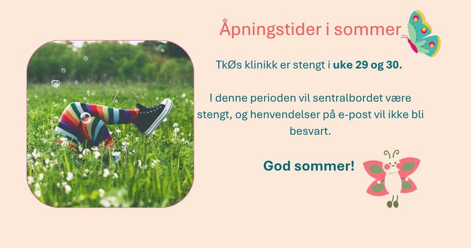 Åpningstider sommeren 2025