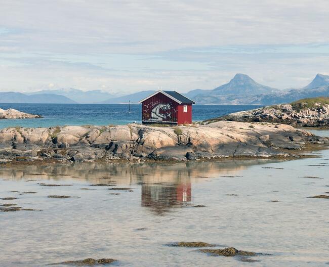 Rødt+hus+på+Tranøy