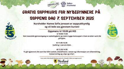 Plakat om soppkurs