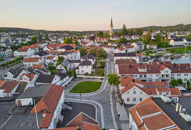 Gågate i Lillesand