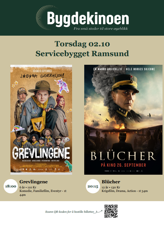 Plakat for filmene Grevlingene og Blücher