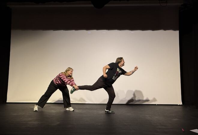 Dramalek kulturskolerektor Kristoffer Marcussen og kulturleder Johanna Johansen Dramalek kulturskolerektor Kristoffer Marcussen og kulturleder Johanna Johansen