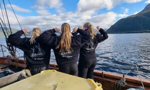 Elever på M/S Folkvang