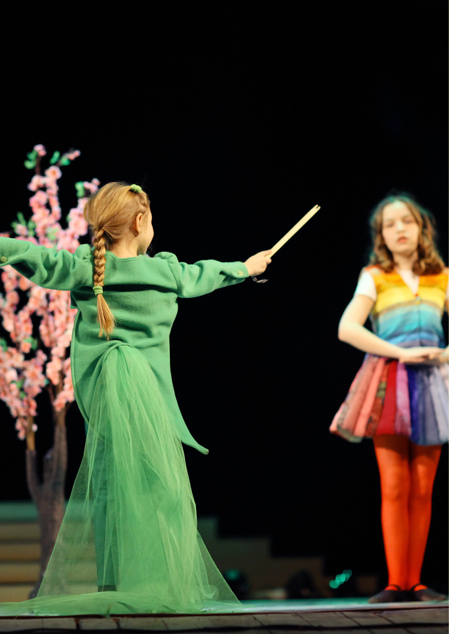 Barn som spiller teater