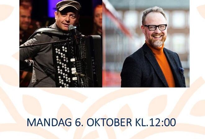 Plakat med to menn på