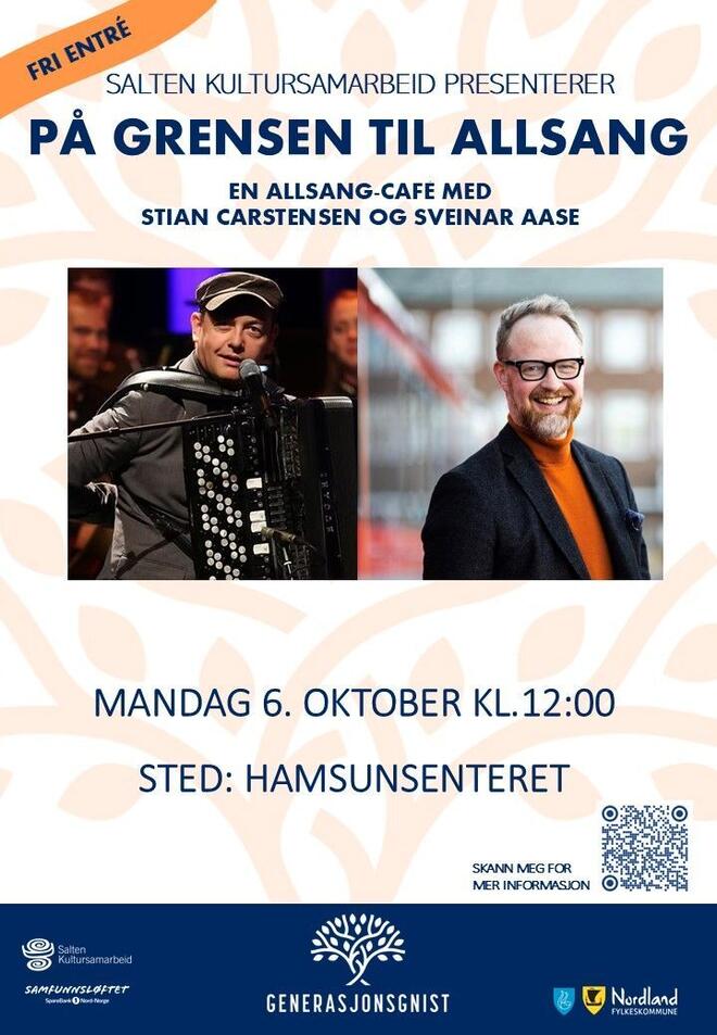 Plakat med to menn på