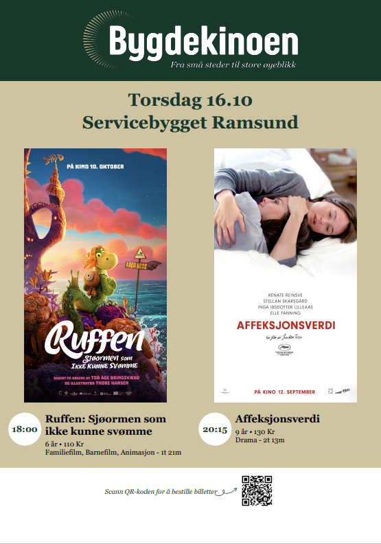 Plakat for filmene Ruffen og Affeksjonsverdi