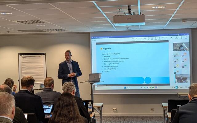 Jernbaneforum under en av flere seanser. Her ved Bane NOR. Bildet er tatt av Antonios Bruheim Markakis null