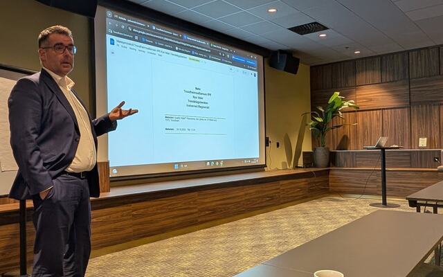 Kent Ranum, ordfører i Trondheim, som også er leder for Trondheimsalliansen. Her under sekvensen med Nye Veier, som også Innherred regionråd og Innherredsbyen ble invitert inn i. Bildet er tatt av Antonios Bruheim Markakis Kent Ranum, ordfører i Trondheim, som også er leder for Trondheimsalliansen. Her under sekvensen med Nye Veier, som også Innherred regionråd og Innherredsbyen ble invitert inn i. Bildet er tatt av Antonios Bruheim Markakis