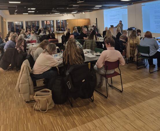 Viser mennesker samlet