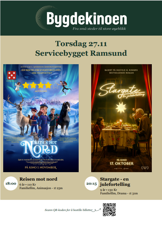 Plakat for filmen Reisen mot Nord og Stargate- en julefortelling