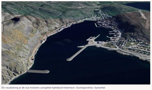 Nye moloer i Kjøllefjord fiskerihavn Nye moloer i Kjøllefjord fiskerihavn