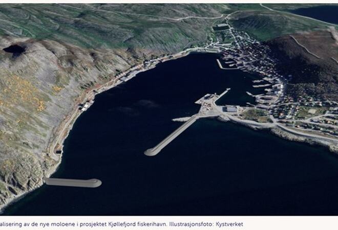 Nye moloer i Kjøllefjord fiskerihavn