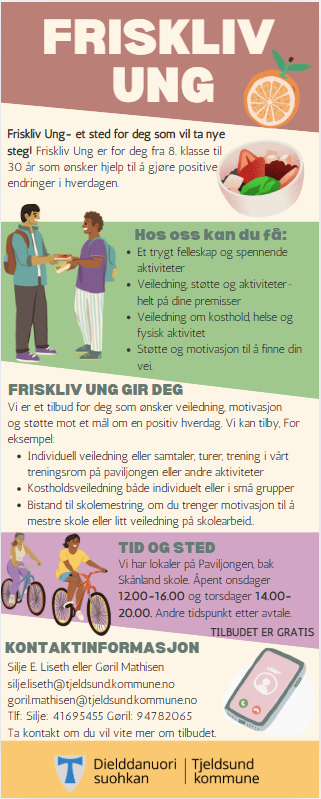 Friskliv Ung - Et sted for deg som vil ta nye steg! Friskliv Ung - Et sted for deg som vil ta nye steg!