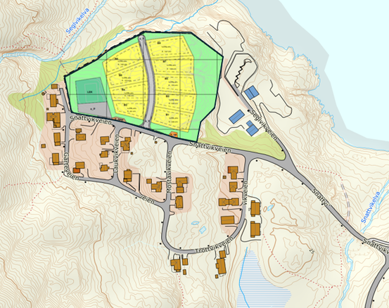 Plankart og planområde - Snattvika 2