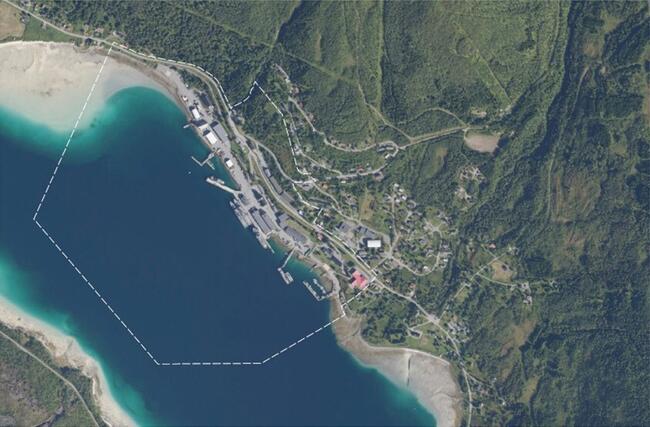 Kartskisse Ramsund Orlogsstasjon