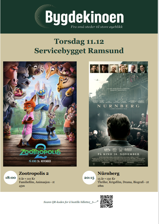 Plakat for filmene Zootropolis 2 og Nürnberg Zootropolis 2 og Nürnberg