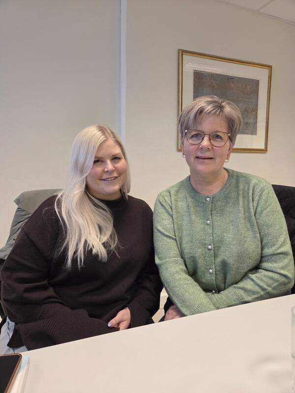 Grethe og Renee fra ETS medisinske senter