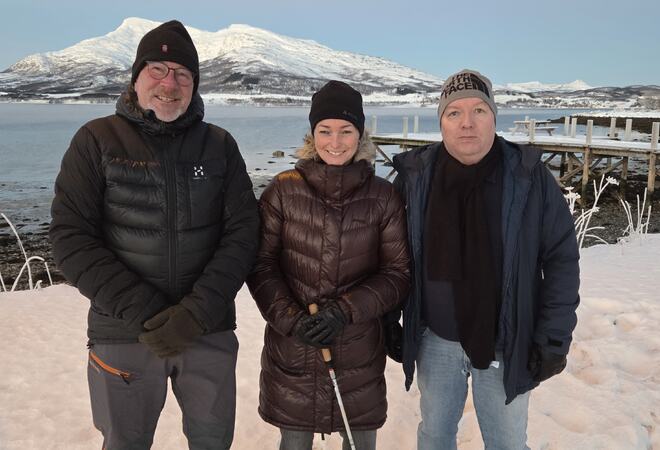 Prosjektgruppa på Isbadestranda