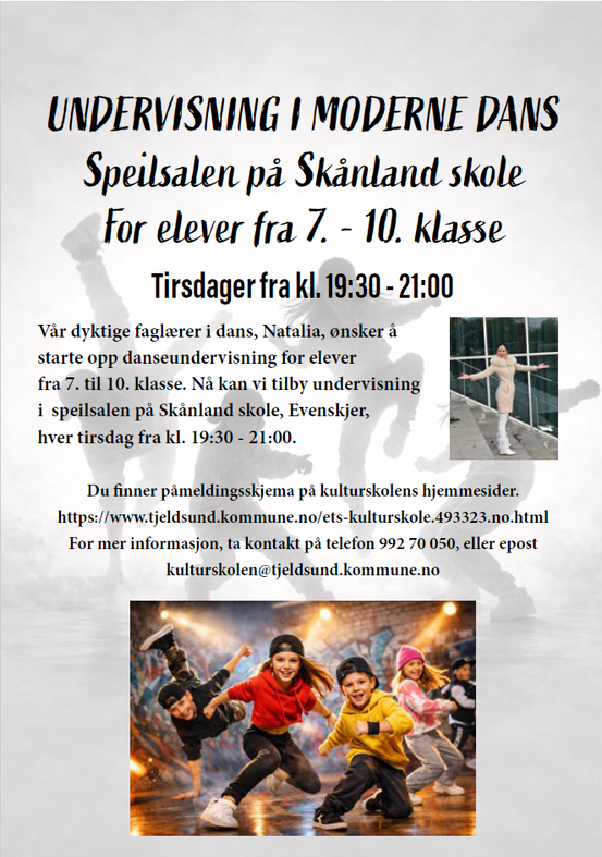 Informasjon om dansetilbud