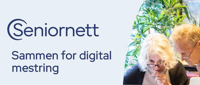 Logo og bilde Seniornett