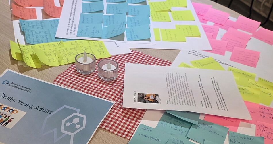 Bord med postit_lapper fra workshop