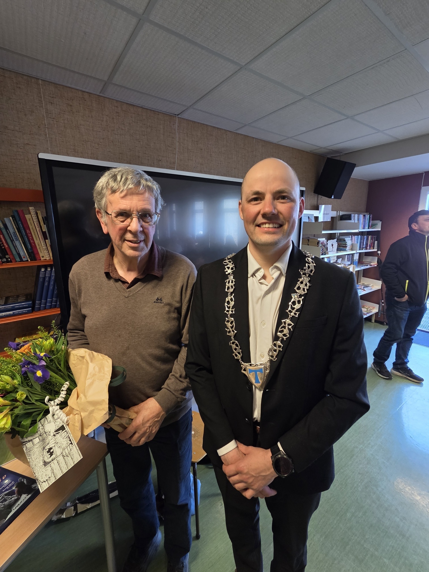 Foto av Henrik Sjøvold og ordfører