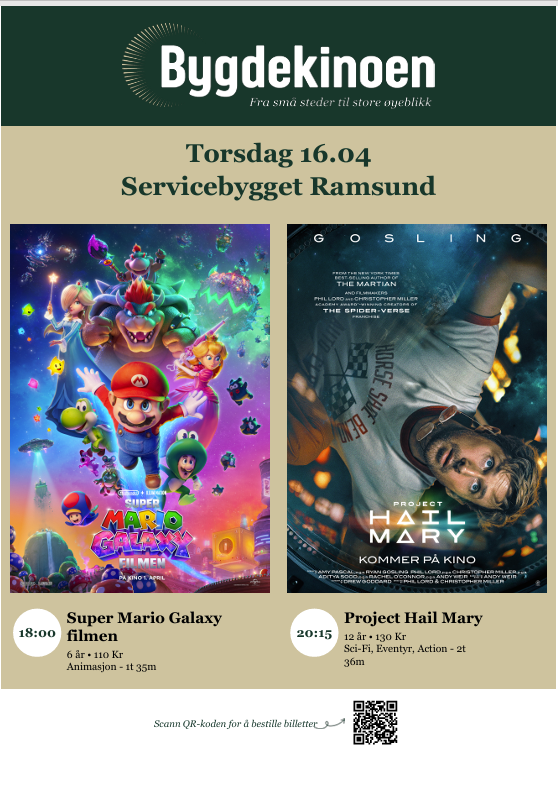 Super Mario Galaxy filmen og Project Hail Mary