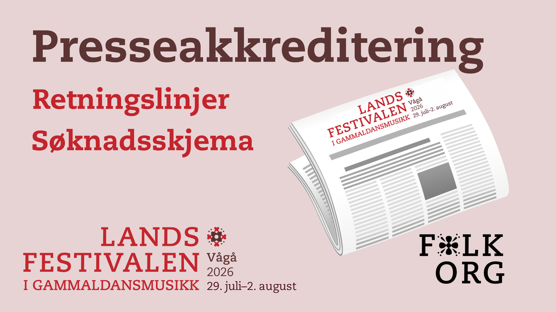 Presseakkreditering Landsfestivalen