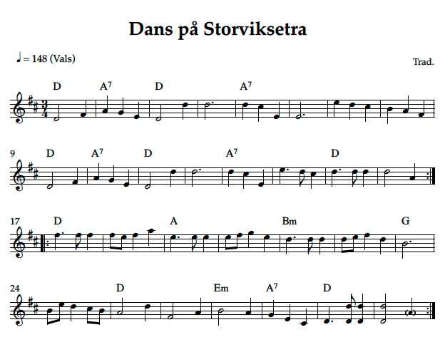 Dans på storviksetra